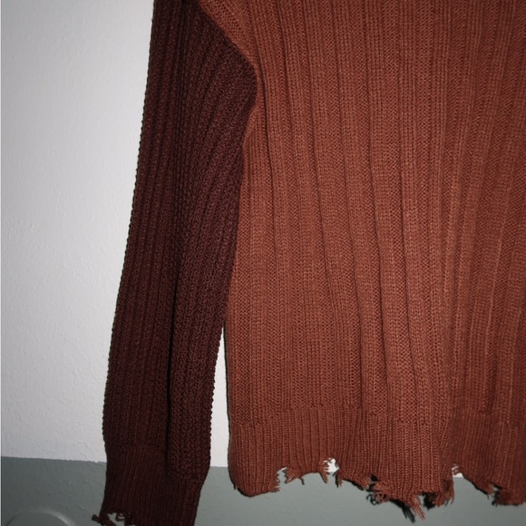 Rue21 Brown Distressed Sweater - Picture 8 of 9